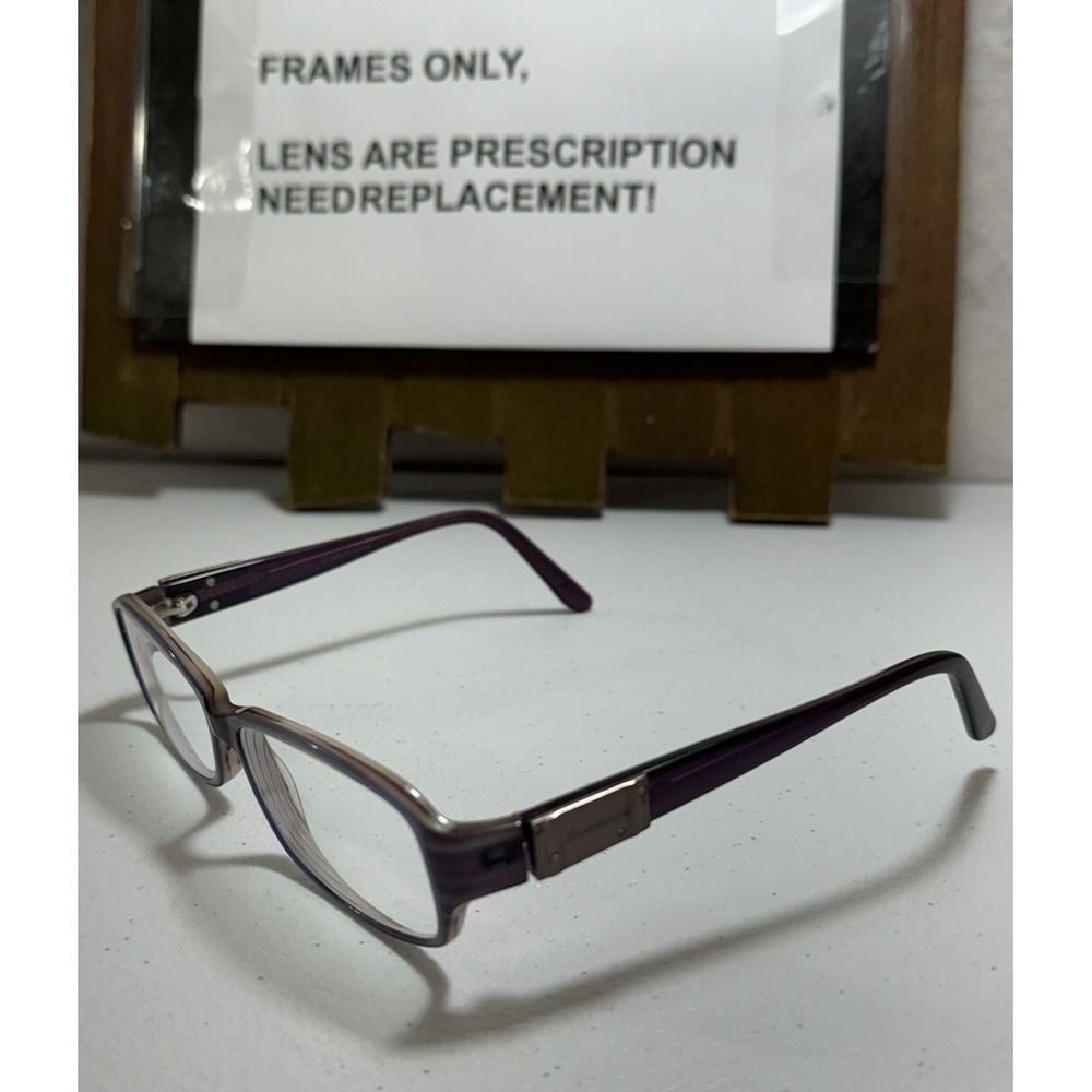 ELIZABETH ARDEN EA1088-3 53-14-130 EYEGLASSES Havana Frame Only Full Rim Purple